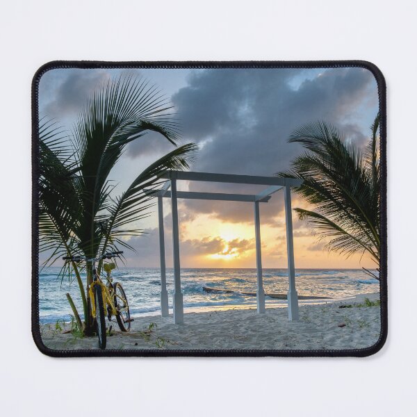 Item preview, Beautiful sunset in Barbados - palm trees, beach and the ocean designed and sold by VadimK.