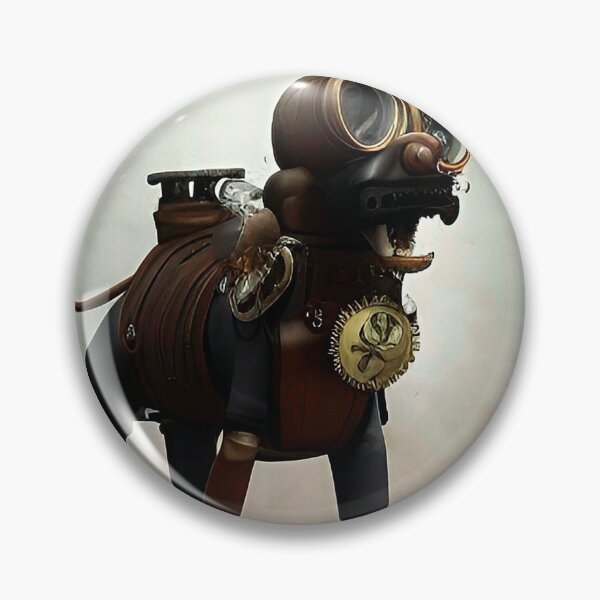 Item preview, Steampunk Dog. Cool AI 3d Art. designed and sold by Neo-Expression.