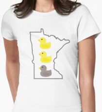 Duck Duck Gray Duck Women's Fitted T-Shirt