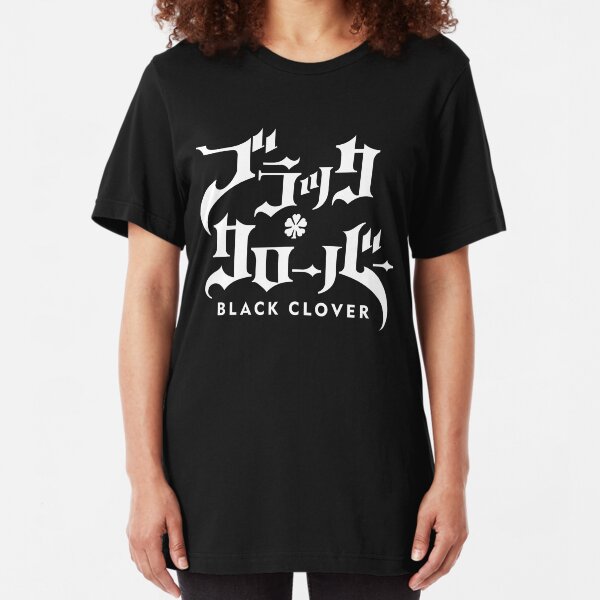 Black Clover Logo Slim Fit T-Shirt