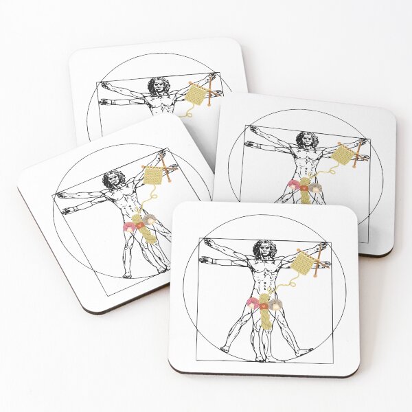 Item preview, Knitting Vitruvian Man designed and sold by chillaxcats.