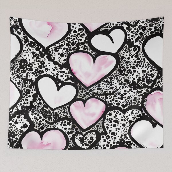 Item preview, minimalistic watercolor valentine hearts. designed and sold by GabyTrillions.