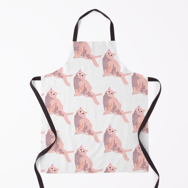 Item preview, pink beige cat on a branch art print designed and sold by Nnone.