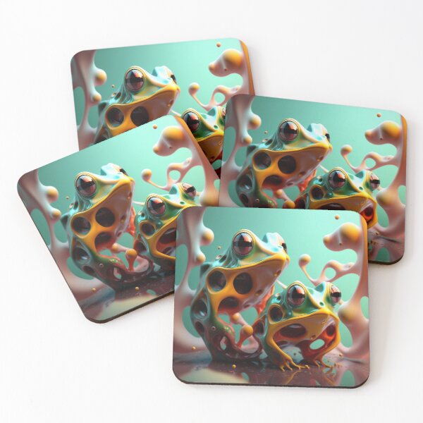 Item preview, Abstract Liquid Frogs designed and sold by MichaelMayArt.