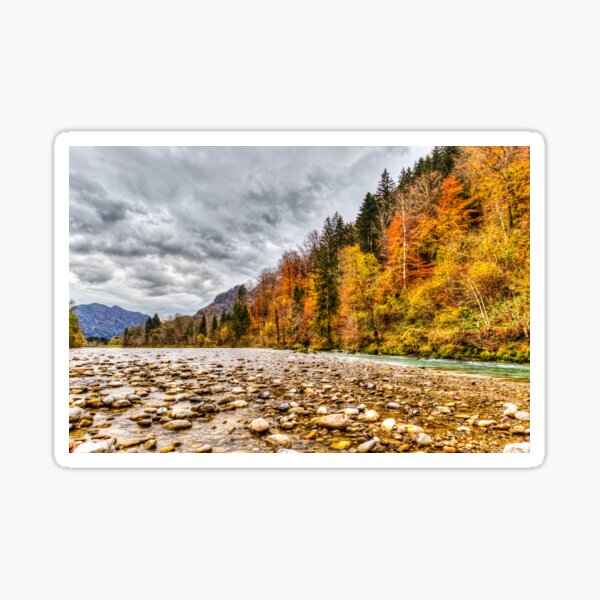 Vista previa del artículo con la obra «Río otoñal Lammer», diseñado y vendido por Londonimages.