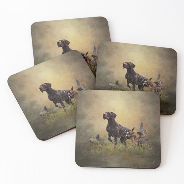Item preview, A German Shorthaired Pointer on point designed and sold by TammyHunterArt.