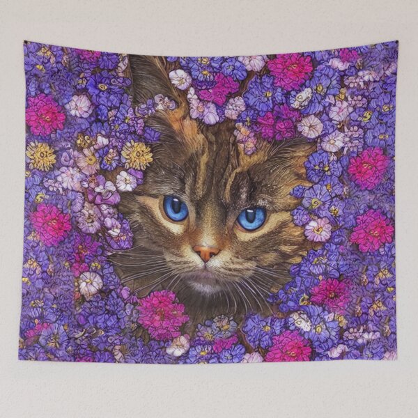 Item preview, Contemporary Cat Portrait - 6 designed and sold by Julia Rudens.