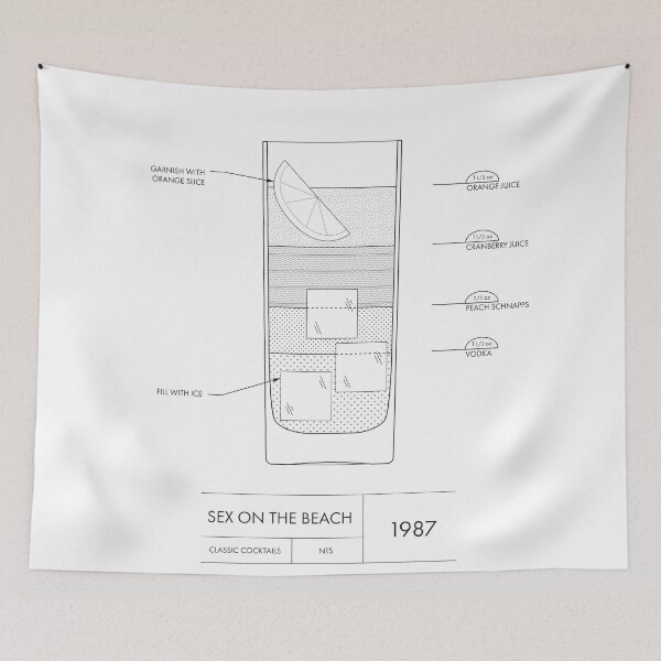 Item preview, Sex on the Beach | Classic Cocktail designed and sold by _YZ studio.