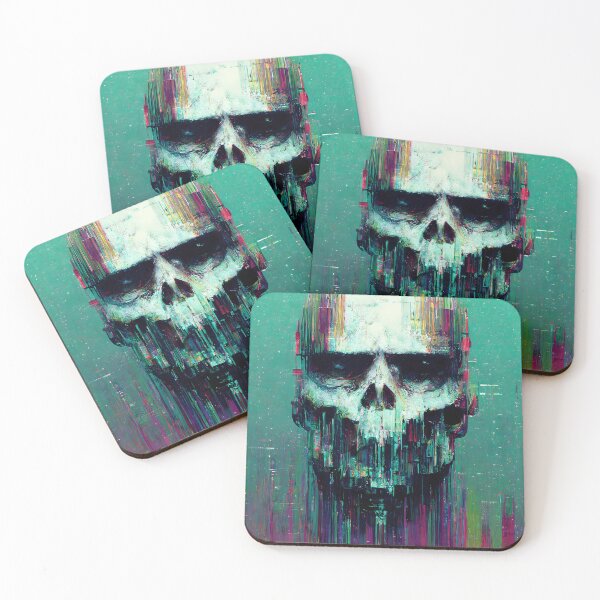 Item preview, Glitched Skull designed and sold by ArtAT.