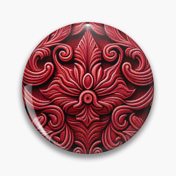 Artikelvorschau, Luxury Red Coarse Western Pattern Digital Painting entworfen und verkauft von CodeAndColors.