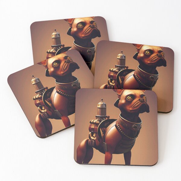 Item preview, Steampunk Dog. Cool AI 3d Art. designed and sold by Neo-Expression.