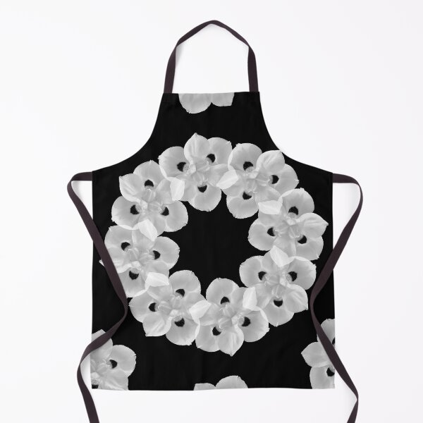 Item preview, Black and white flowers punch designed and sold by zuchri.