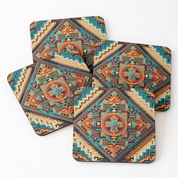 Item preview, Complex Southwestern Pattern Digital Painting designed and sold by CodeAndColors.
