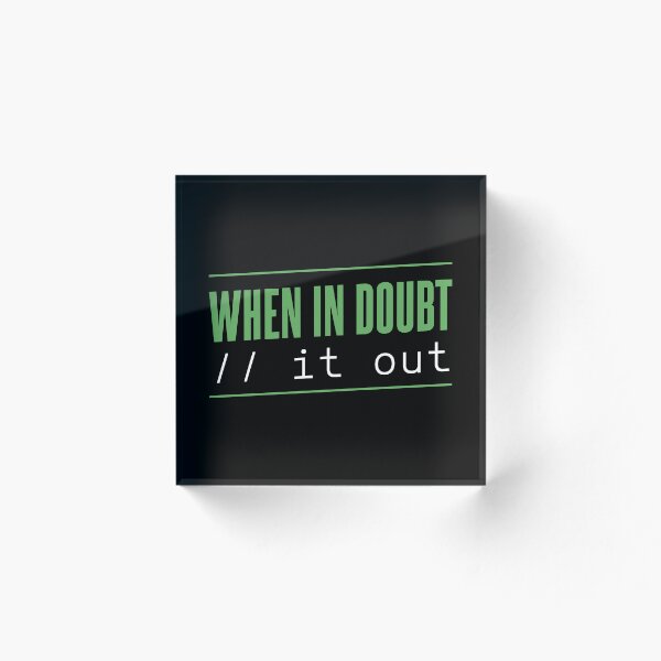 Item preview, When in Doubt Comment It Out designed and sold by FineArc.