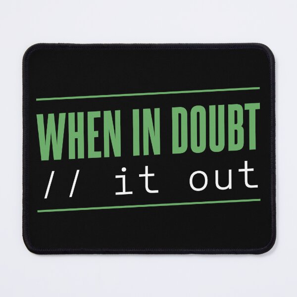 Item preview, When in Doubt Comment It Out designed and sold by FineArc.