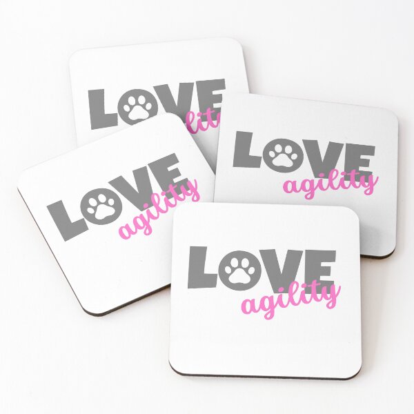 Item preview, Love agility in gray and pink designed and sold by PausePapote.