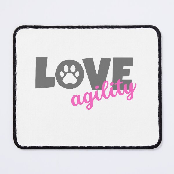 Item preview, Love agility in gray and pink designed and sold by PausePapote.