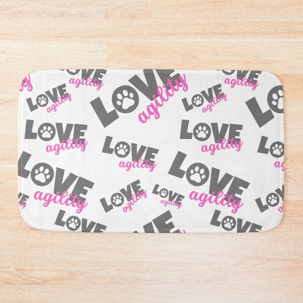 Item preview, Love agility in gray and pink designed and sold by PausePapote.
