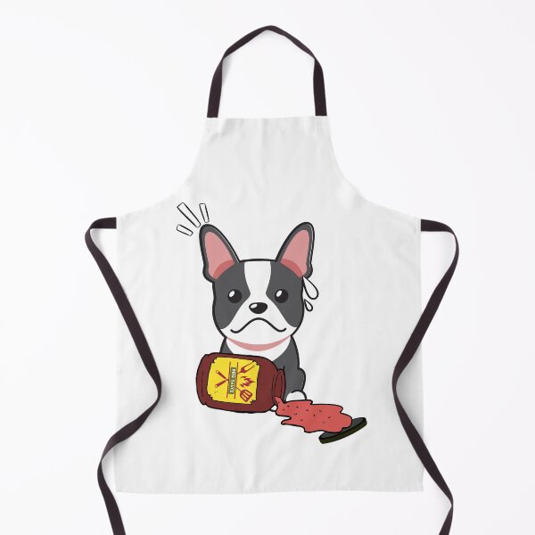 Artikelvorschau, Süße französische Bulldogge verschüttete BBQ-Sauce entworfen und verkauft von Pet Station.