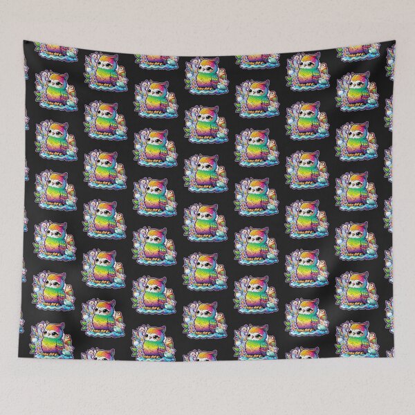 Item preview, Cute rainbow owl with friends designed and sold by Black-Glove.