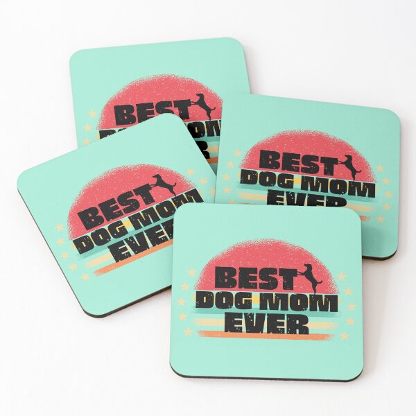 Item preview,  BEST DOG MOM EVER, RETRO SUNSET designed and sold by DanaMire.