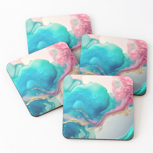 Item preview, Colorful Abstract fluid art  Luxurious Metallic Ink Art,Flowing Abstract Painting Art,Alcohol Ink designed and sold by Dear--moon.
