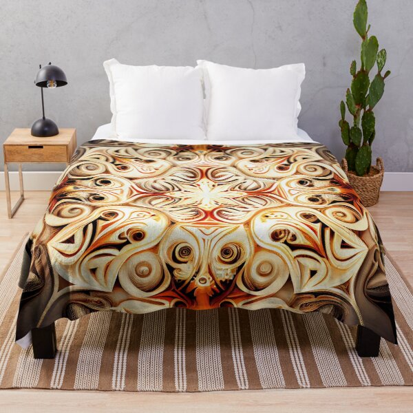 Item preview, Delicate Abstract Divine Latin Pattern Digital Painting designed and sold by CodeAndColors.