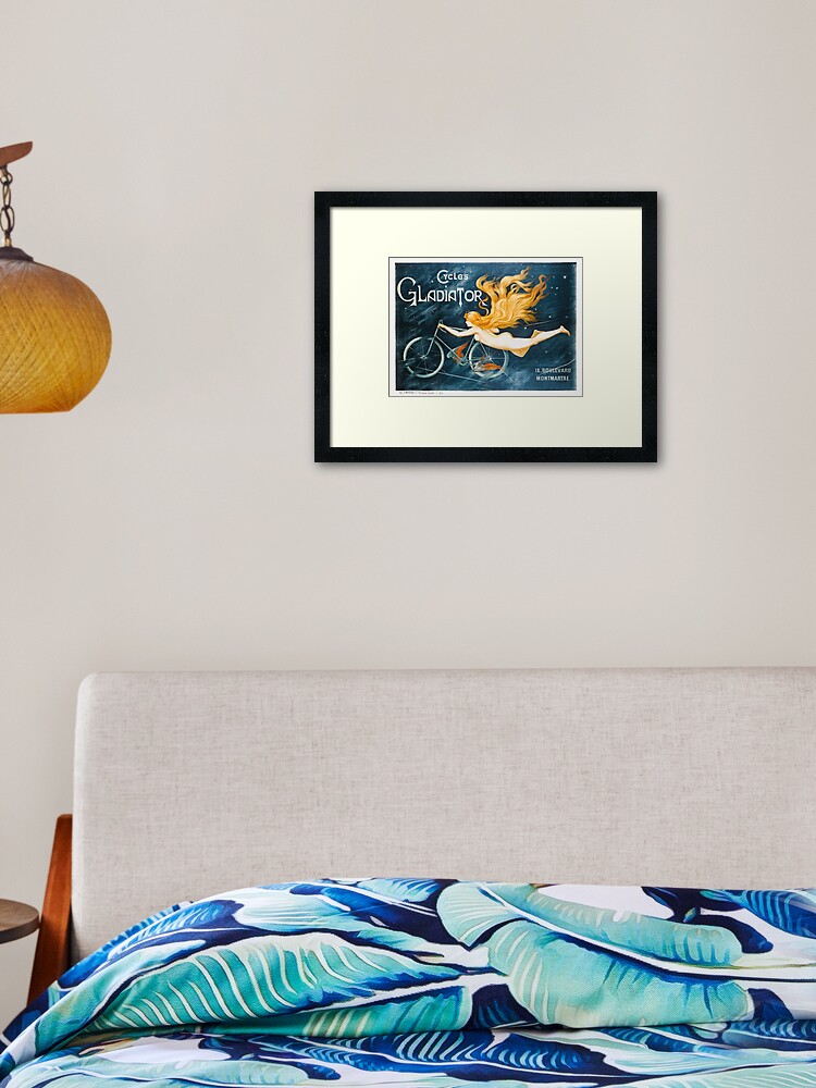 Thumbnail 1 of 7, Framed Art Print, poster for Cycles Gladiator (circa 1900) - Georges Massias designed and sold by Alex-Strange.