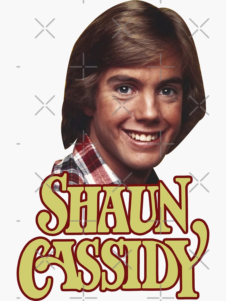 "Shaun Cassidy 70s Style" Sticker for Sale by esbinphatok Redbubble
