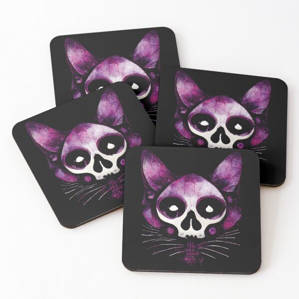 Item preview, Cool Cat Skull designed and sold by ArtAT.