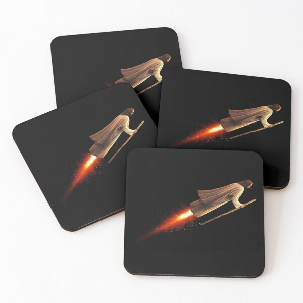 Item preview, Rocket Powered Jesus Guided Messiah Funny Digital Art designed and sold by Gogmagosh.