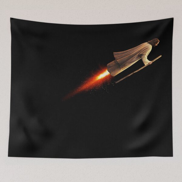 Item preview, Rocket Powered Jesus Guided Messiah Funny Digital Art designed and sold by Gogmagosh.