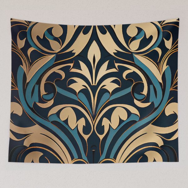 Item preview, Aggressive Hollywood Regency Pattern Digital Painting designed and sold by CodeAndColors.
