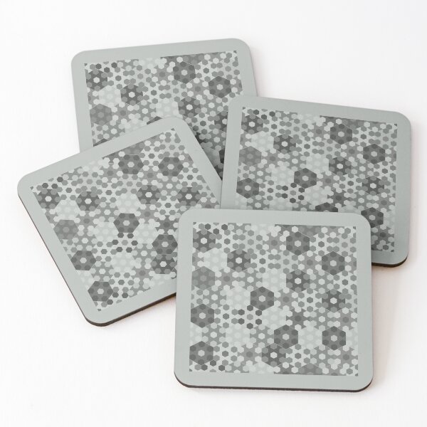 Item preview, Honeycomb Dots Medium Grey Repeat 5748 designed and sold by Art in My Loft.