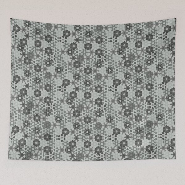 Item preview, Honeycomb Dots Medium Grey Repeat 5748 designed and sold by Art in My Loft.