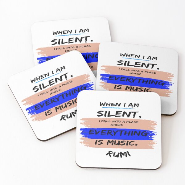 Item preview, Everything is music Rumi quote designed and sold by Ioana1.