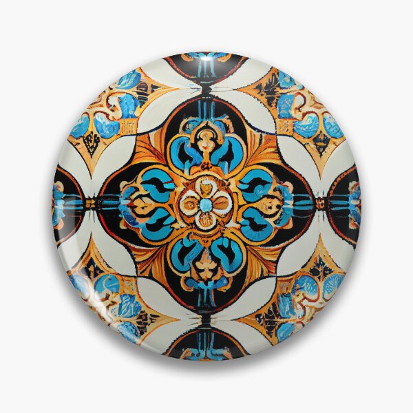 Artikelvorschau, Cool Classic New Mediterranean Pattern Digital Painting entworfen und verkauft von CodeAndColors.
