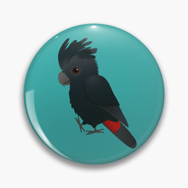 Item preview, An illustration of a cute red tailed black cockatoo designed and sold by Bwiselizzy.
