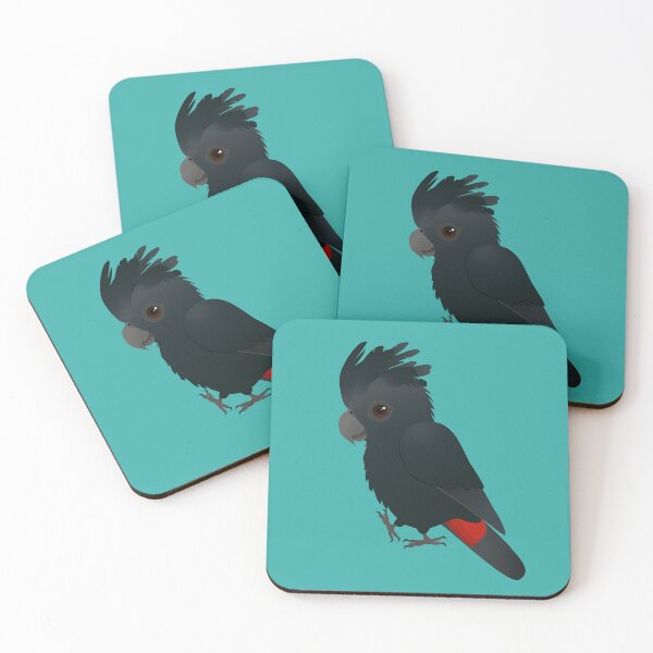 Item preview, An illustration of a cute red tailed black cockatoo designed and sold by Bwiselizzy.
