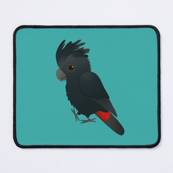 Item preview, An illustration of a cute red tailed black cockatoo designed and sold by Bwiselizzy.