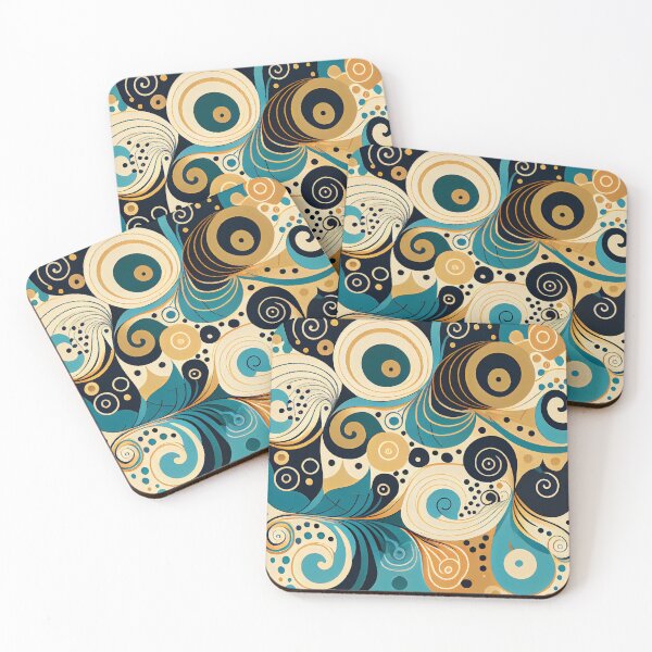 Item preview, Luxury Swirling Cartoon Scandinavian Pattern Digital Painting designed and sold by CodeAndColors.