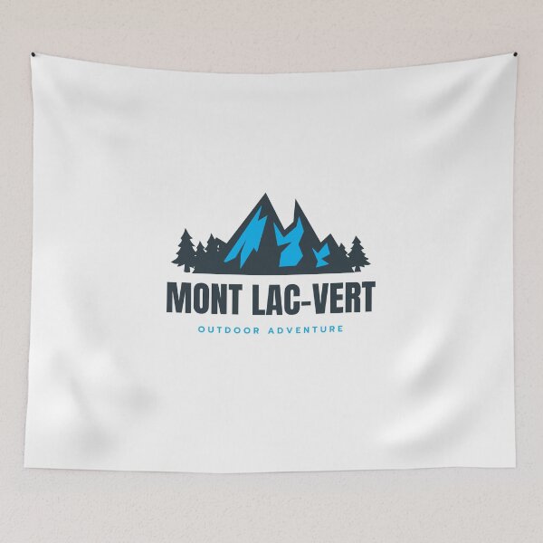 Item preview, Mont Lac-Vert in Hébertville, Quebec, Saguenay–Lac-Saint-Jean, Canada, North America - Mountain Outdoor Adventure Snowboard Ski Hiking Vintage Logo designed and sold by Vintage-TM.
