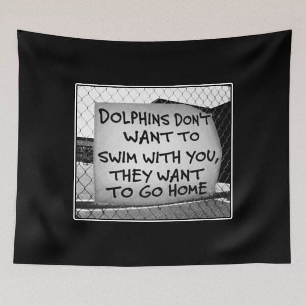 Item preview, Dolphin Conservation Activism Slogan Digital Art designed and sold by Gogmagosh.