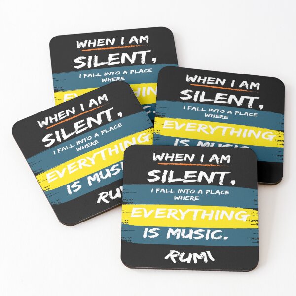 Item preview, When I am silent Rumi quote designed and sold by Ioana1.