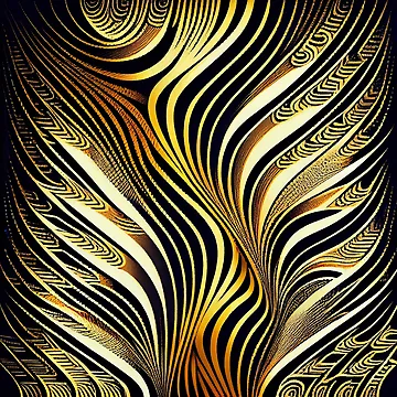 Vorschaubild zum Design Beautiful Line Pattern Digital Painting von CodeAndColors