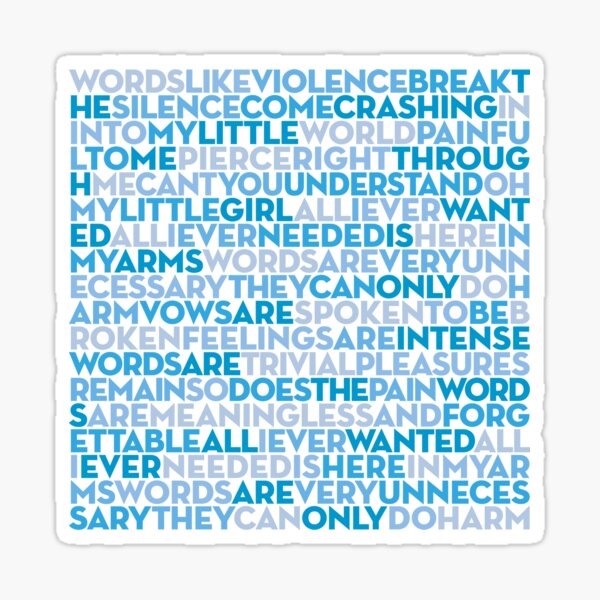 Item preview, Enjoy The Silence - Depeche Mode (lyrics) v.8 designed and sold by Brett Jordan.