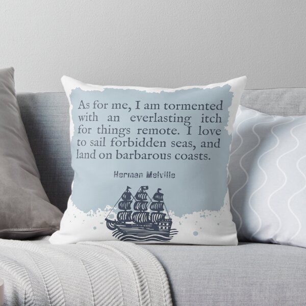 Moby Dick White Whale Hooked Wool Pillow - Coastal Accent Pillows