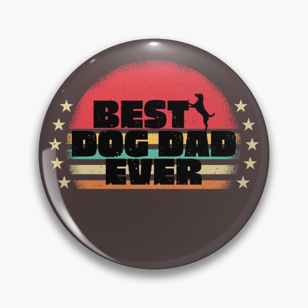 Item preview, BEST DOG DAD EVER, RETRO SUNSET designed and sold by DanaMire.
