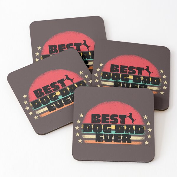 Item preview, BEST DOG DAD EVER, RETRO SUNSET designed and sold by DanaMire.