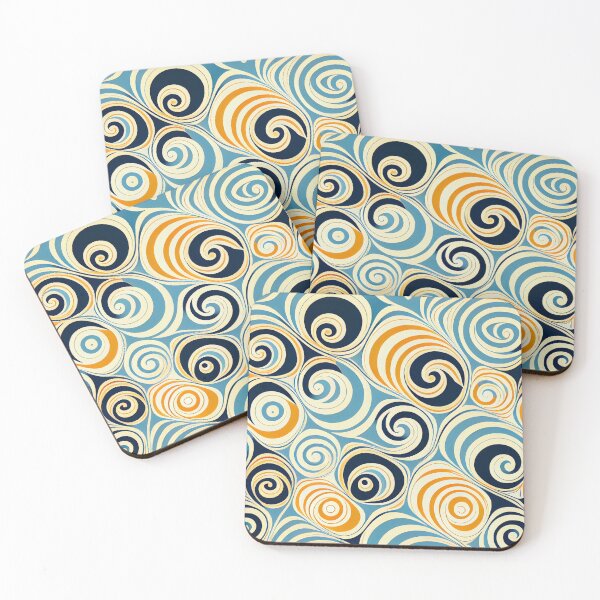 Item preview, Luxury Swirling Cartoon Scandinavian Pattern Digital Painting designed and sold by CodeAndColors.